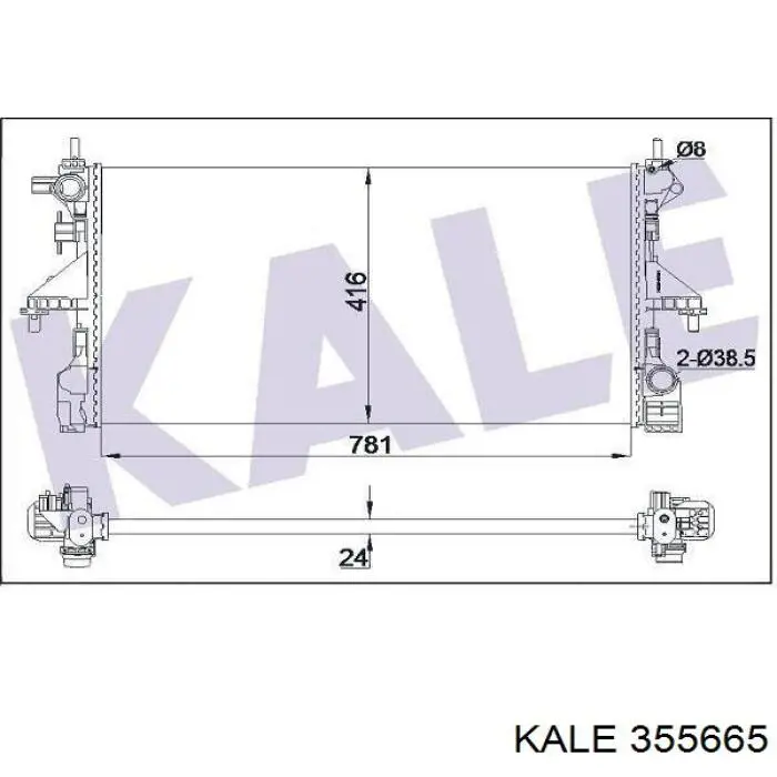 Радіатор 355665 Kale