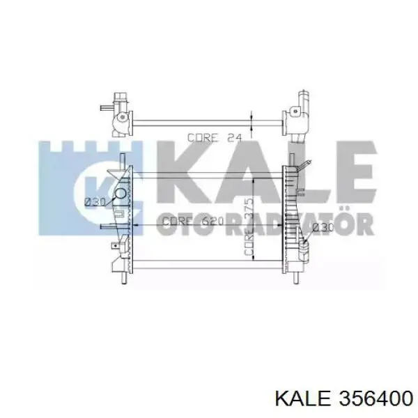 Радіатор основний Kale 356400 ціна, від 75.16 USD