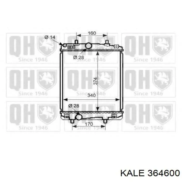Радіатор основний Kale 364600 ціна, від 59.85 USD