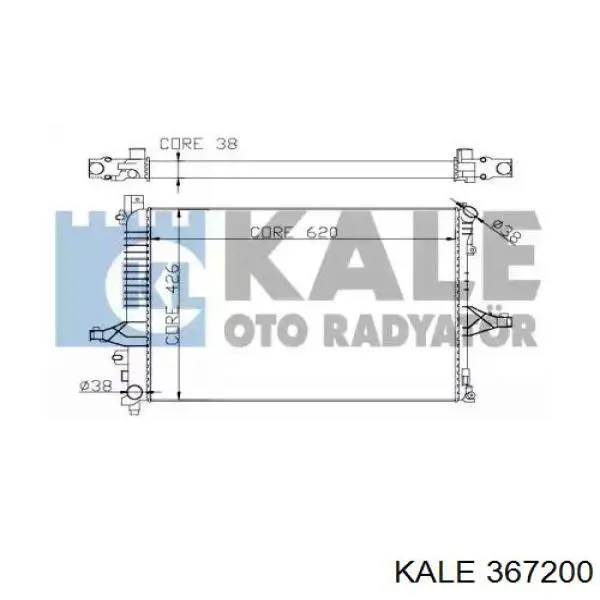 Купити 367200 Kale Радіатор двигуна