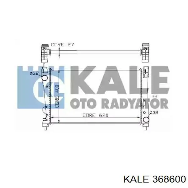 368600 Kale радіатор охолодження двигуна