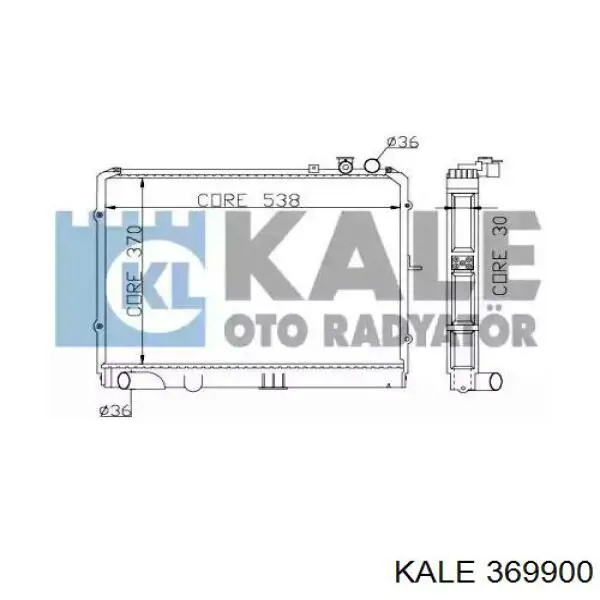 Купити 369900 Kale Радіатор двигуна