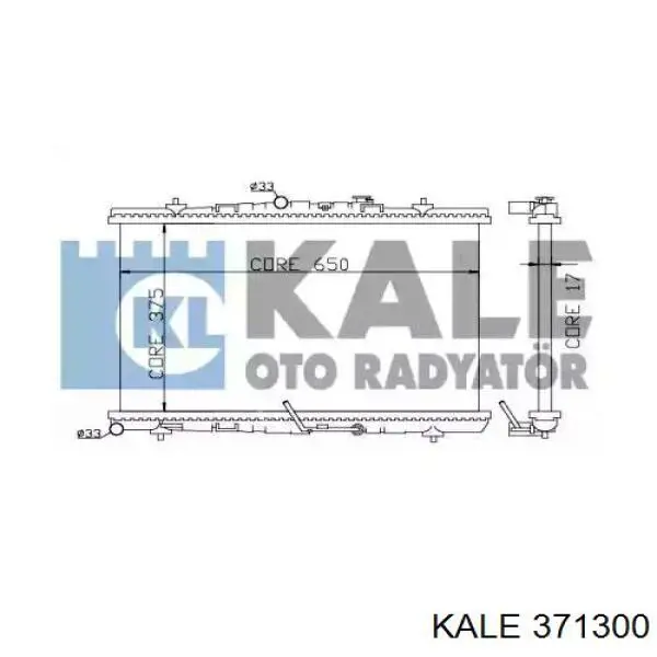 Купити 371300 Kale Радіатор двигуна