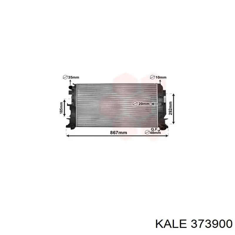 Купити 373900 Kale Радіатор двигуна