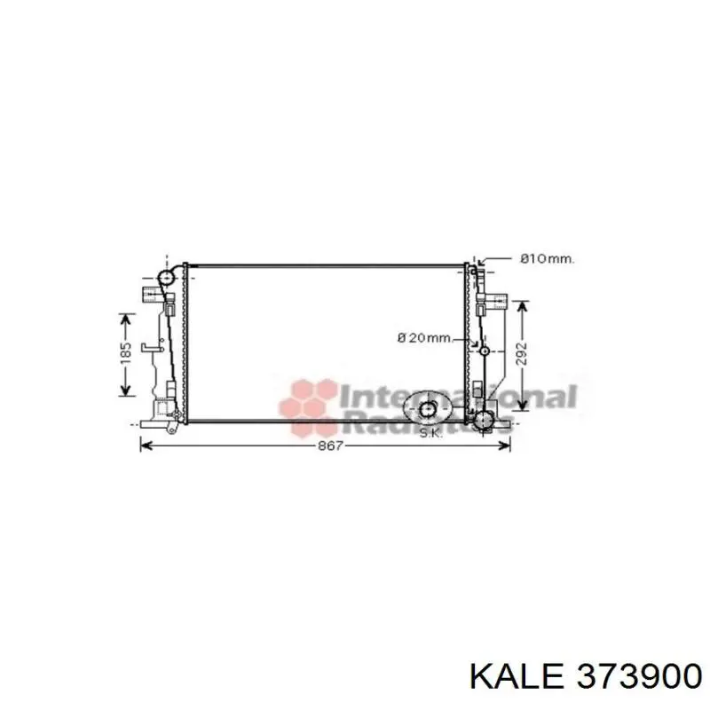 Радіатор основний Kale 373900 ціна, від 86.09 USD