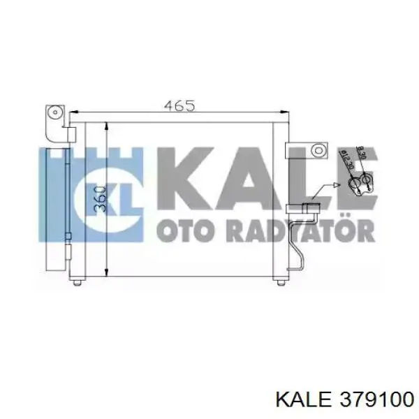 Купити 379100 Kale Радіатор системи охолодження кондиціонера
