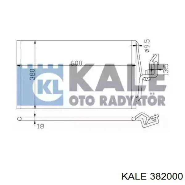 Купити 382000 Kale Радіатор системи охолодження кондиціонера