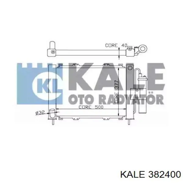 Радіатор основний Kale 382400 ціна, від 180.86 USD