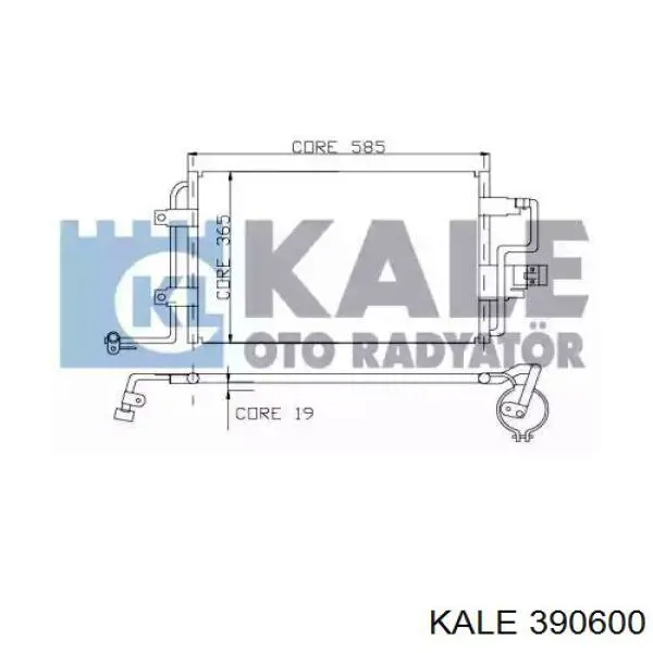 Конденсатор кондиціонера Kale 390600 ціна, від 52.69 USD