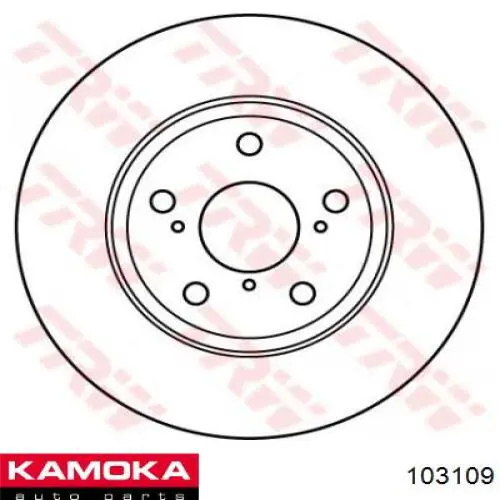 Диск гальмівний передній Kamoka 103109