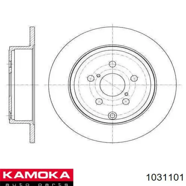 Гальмівні диски 1031101 Kamoka