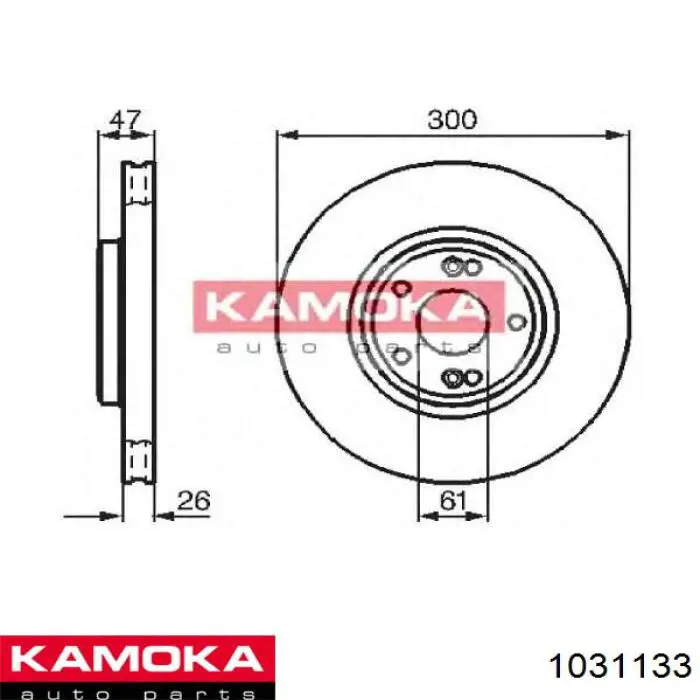Задні дискові гальма Kamoka 1031133 ціна, від 46.42 USD