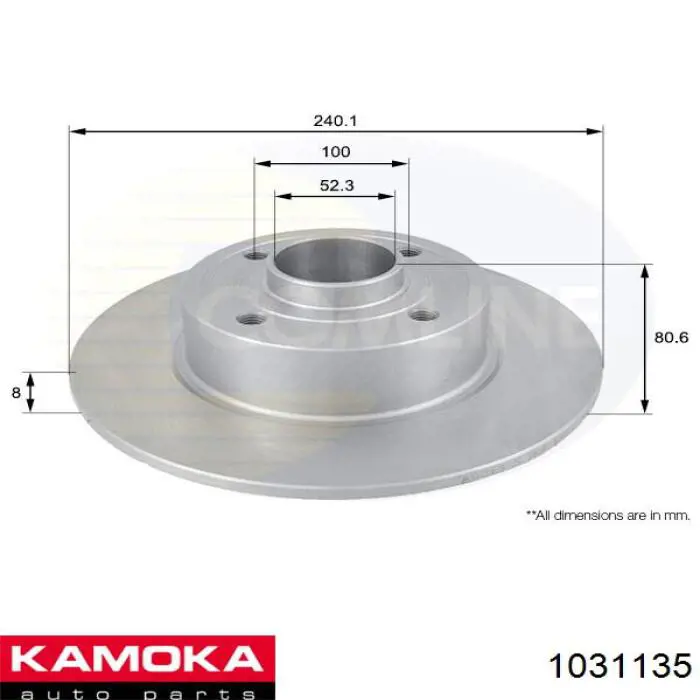 Задні дискові гальма Kamoka 1031135 ціна, від 47.50 USD
