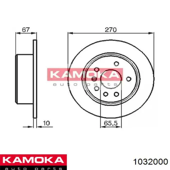 Купити 1032000 Kamoka Ротор гальмівний