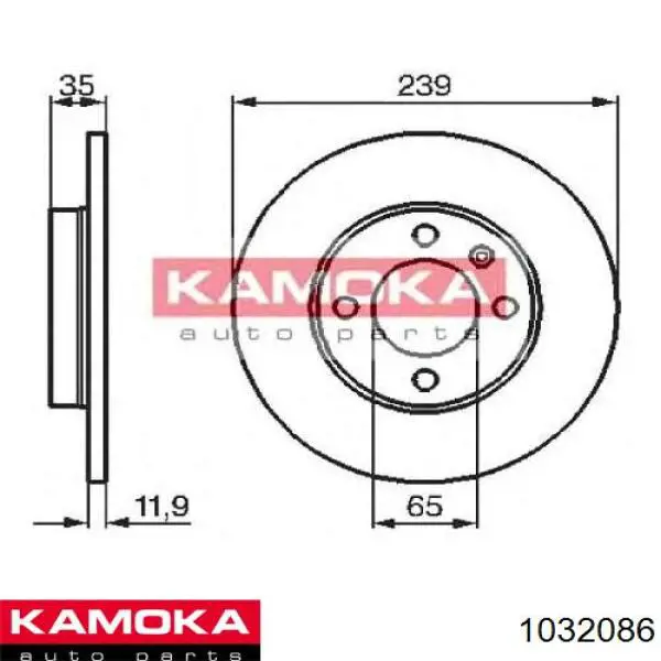 1032086 Kamoka Дискові гальма