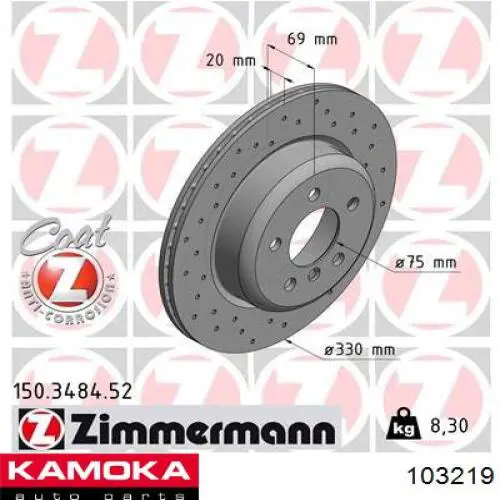 Гальмівні диски 192783 Maxgear