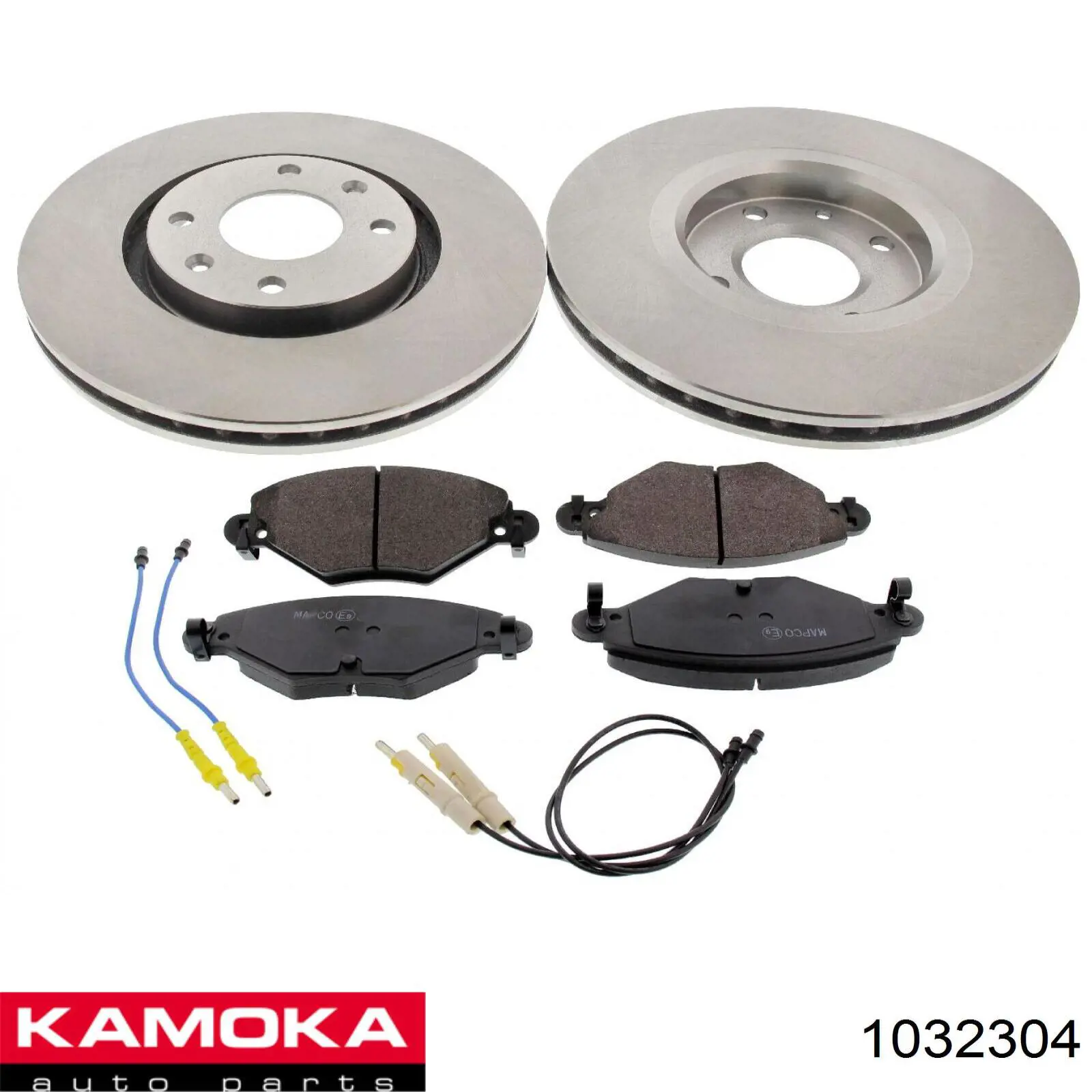 Диск гальмівний передній Kamoka 1032304