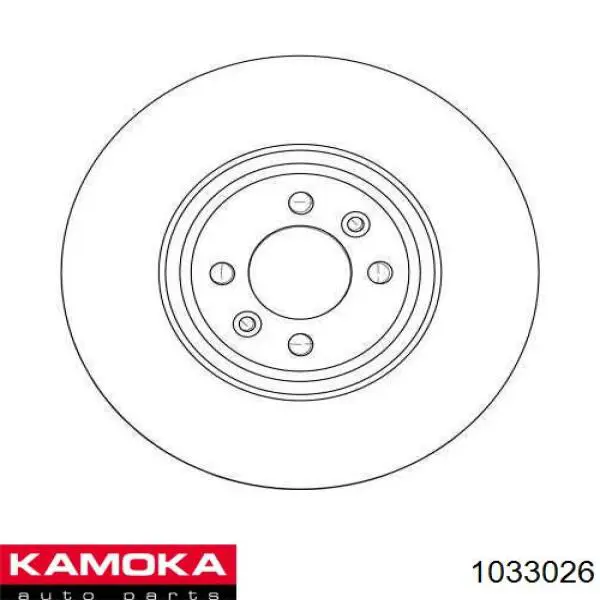 Диск переднього гальма Kamoka 1033026 ціна, від 44.56 USD