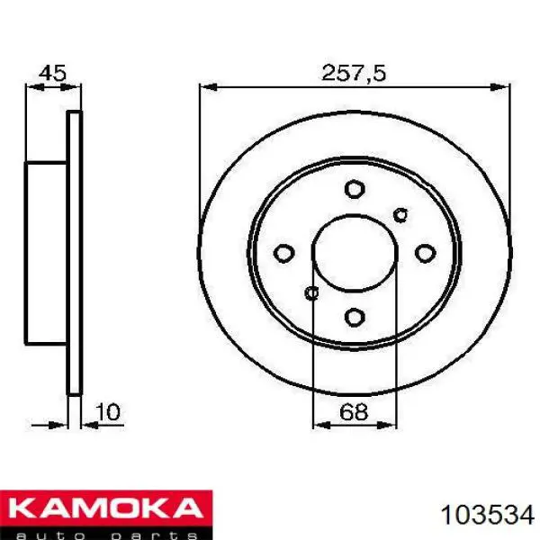 Задні дискові гальма Kamoka 103534 ціна, від 23.35 USD