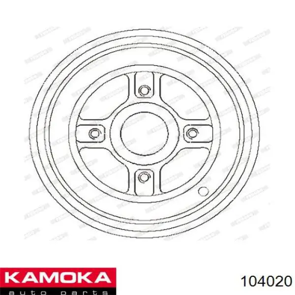 104020 Kamoka Барабан гальмівний задній