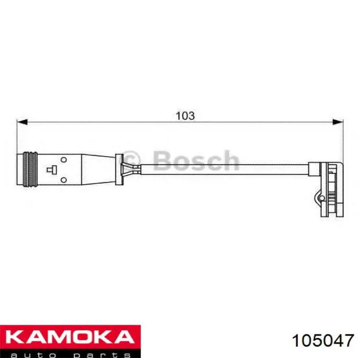 Датчик зносу гальмівних колодок, передній Kamoka 105047