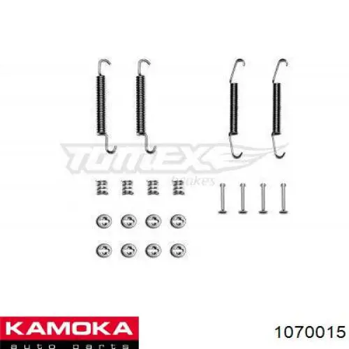 Монтажний комплект задніх барабанних колодок Kamoka 1070015 ціна, від 5.01 USD