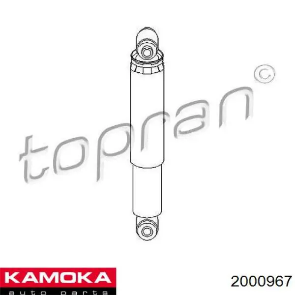 2000967 Kamoka амортизатор задній