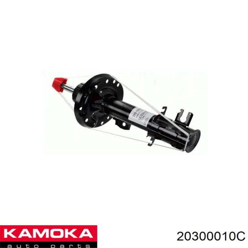 20300010C Kamoka амортизатор передній, правий