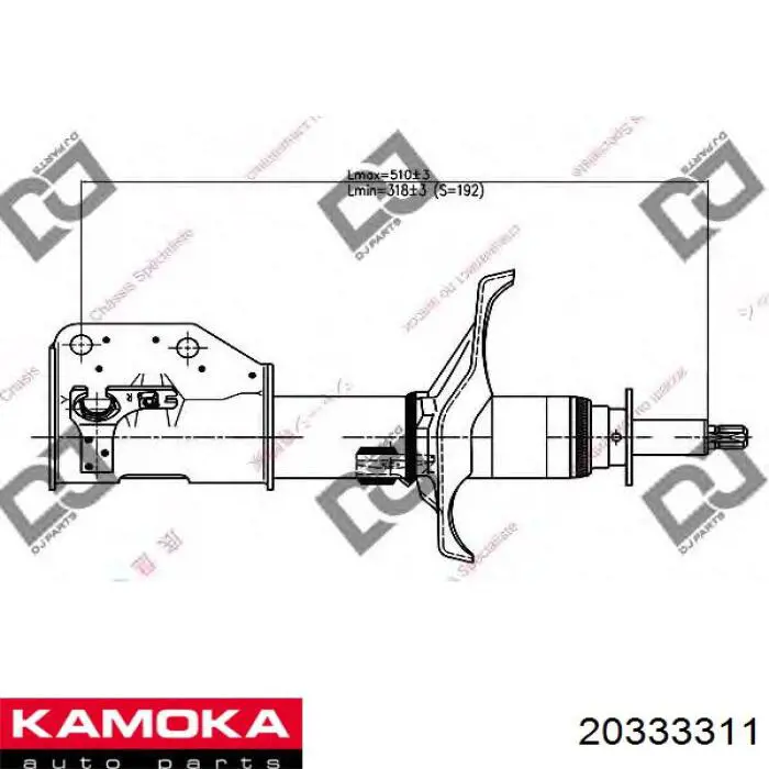 Купити 32305951 GSP Амортизатор передній, правий