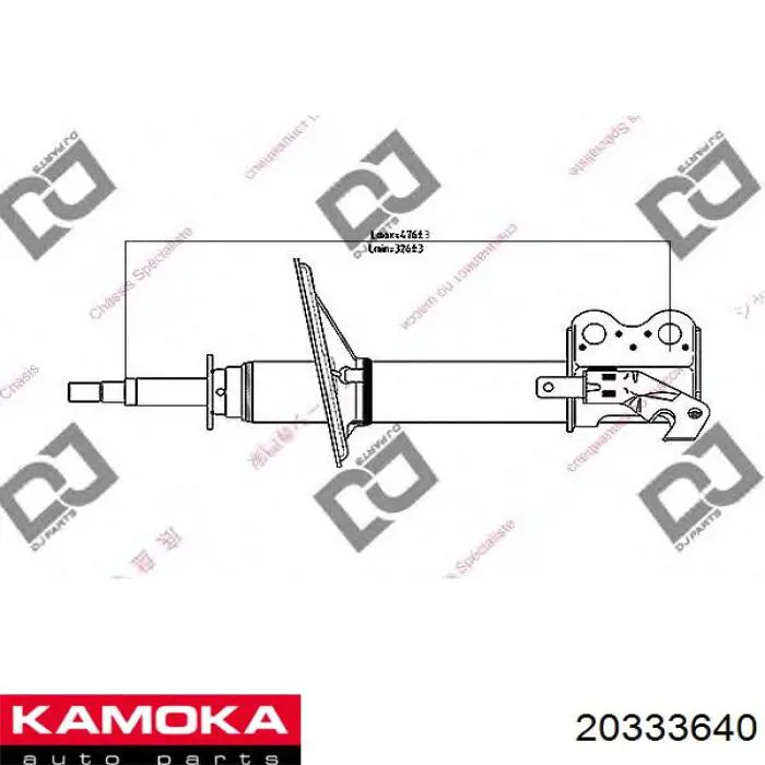 Амортизатор передній, правий 4851010231 Toyota