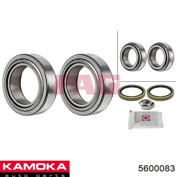 5600083 Kamoka Підшипник маточини передньої