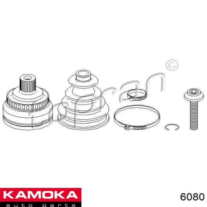 ШРУС зовнішній передній 6080 Kamoka