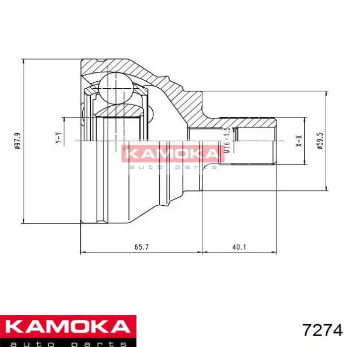 ШРУС зовнішній Kamoka 7274