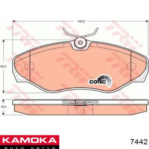 ШРУС зовнішній передній 7442 Kamoka