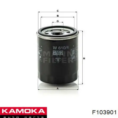 Фільтр масляний Kamoka F103901