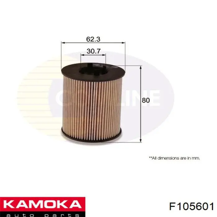 Фільтр масляний F105601 Kamoka