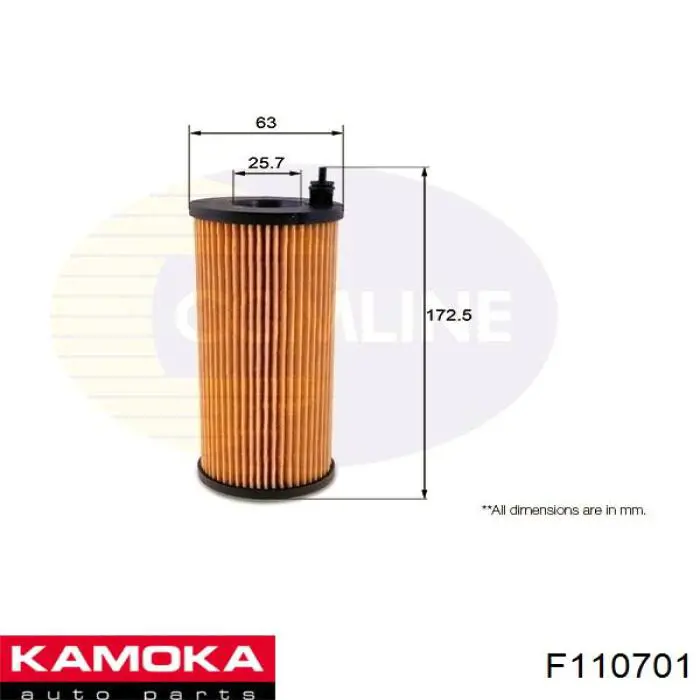 F110701 Kamoka Фільтр масла