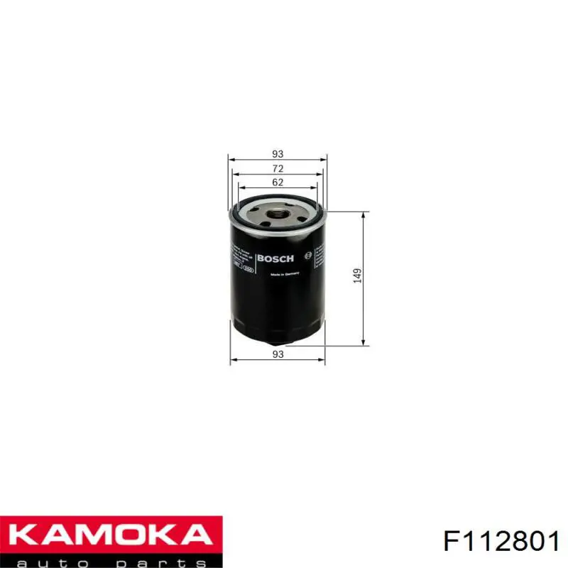 Масляний фільтр двигуна Kamoka F112801 ціна, від 7.94 USD
