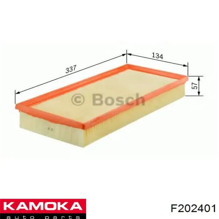 F202401 Kamoka Повітряний фільтр двигуна