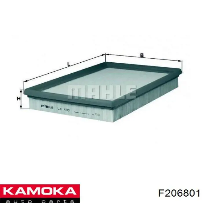 Повітряний фільтр F206801 Kamoka