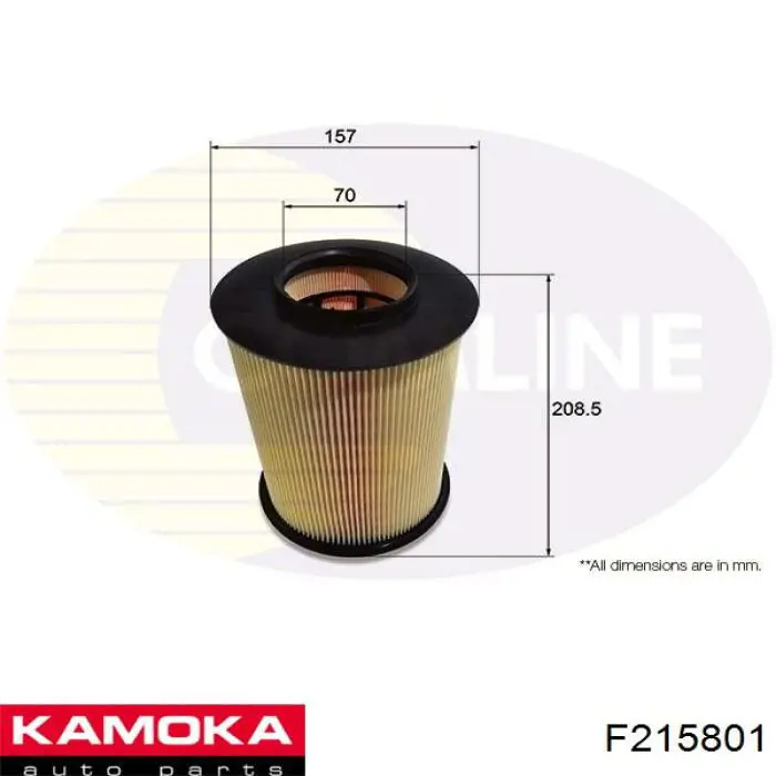 Повітряний фільтр F215801 Kamoka