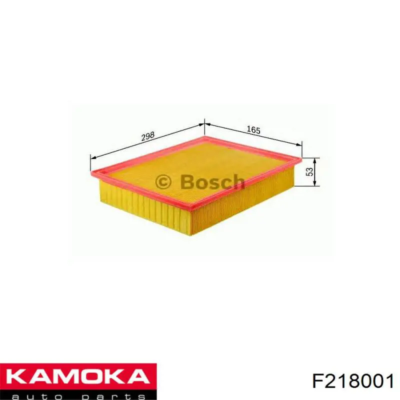 F218001 Kamoka Повітряний фільтр двигуна