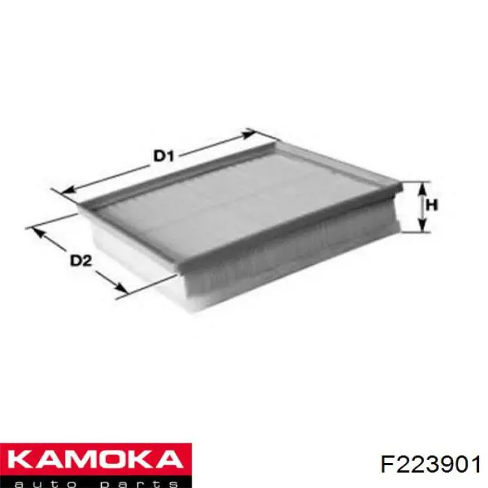 F223901 Kamoka Повітряний фільтр двигуна