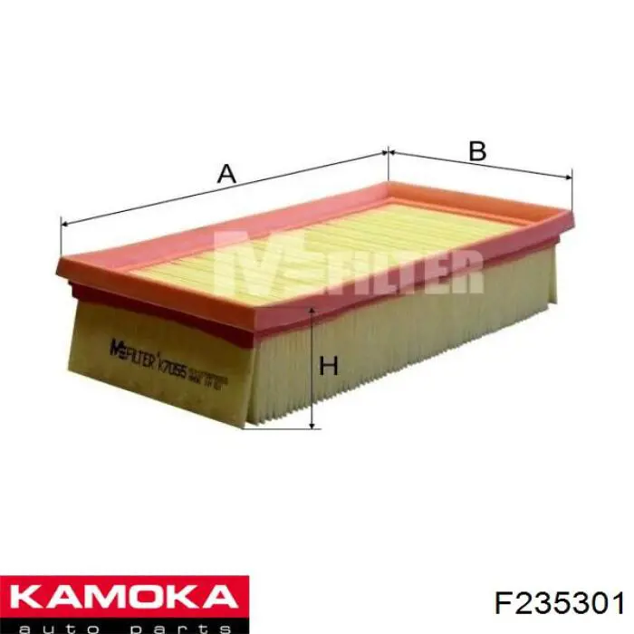 F235301 Kamoka Повітряний фільтр двигуна