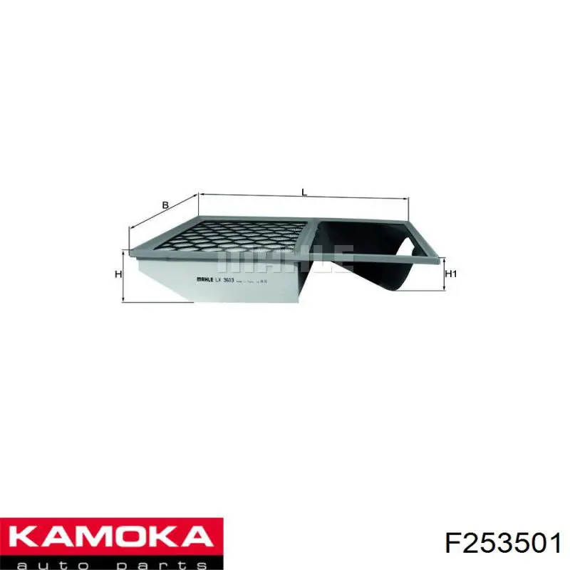 F253501 Kamoka фільтр повітряний