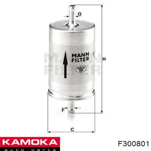 F300801 Kamoka Фільтр палива