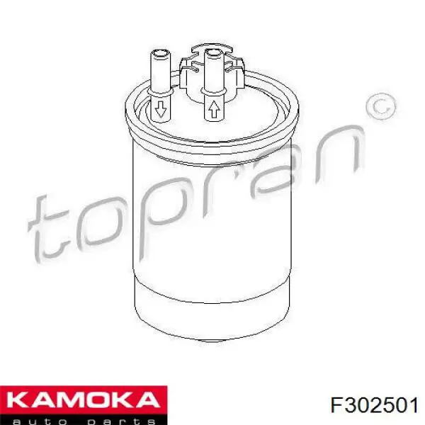 Фільтр тонкого очищення палива Kamoka F302501 ціна, від 11.82 USD