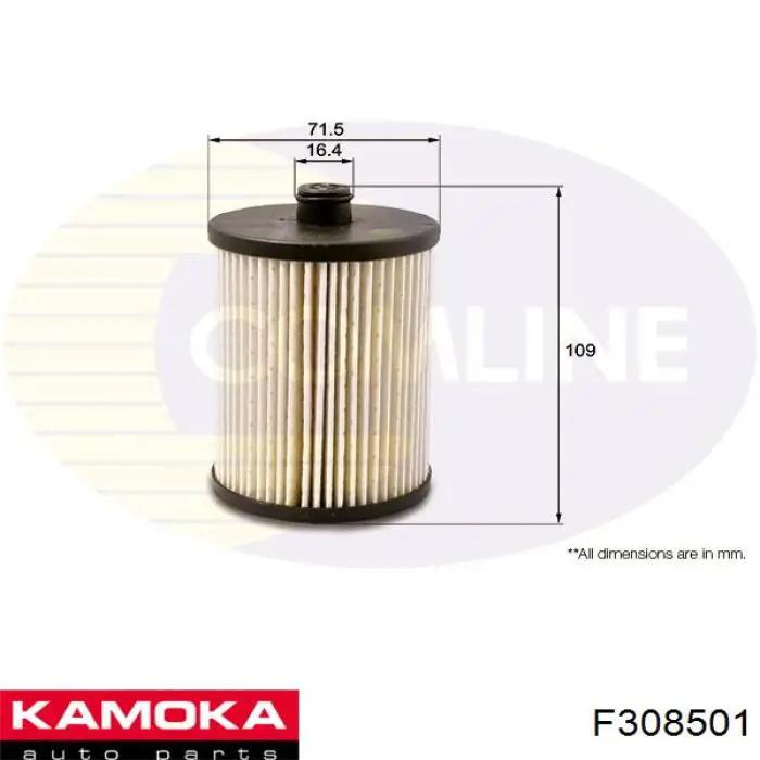 Фільтр тонкого очищення палива Kamoka F308501 ціна, від 10.18 USD