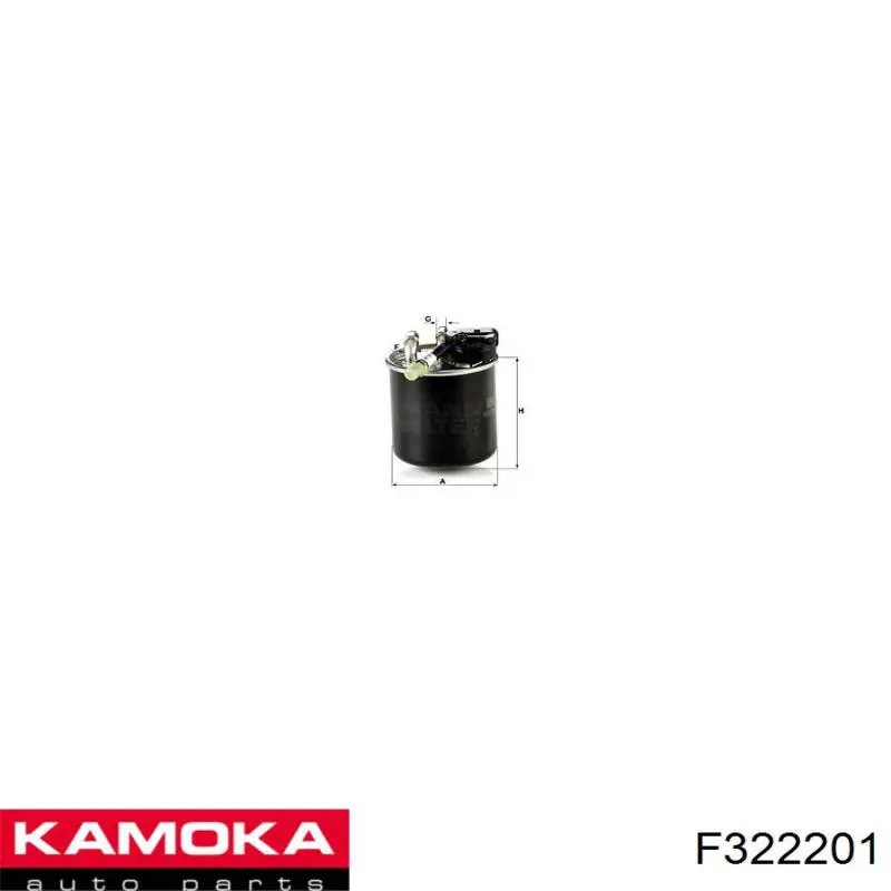 Фільтр паливний Kamoka F322201