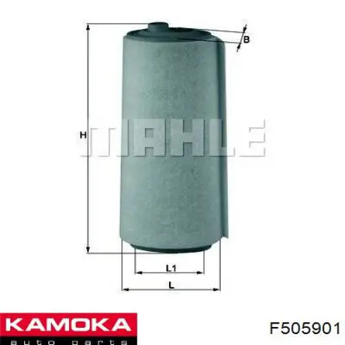 Купити F505901 Kamoka Фільтр салону вугільний